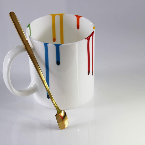 Novelty Artist Mug Birthday Gift for Women Men - Appreciation Gifts for Teacher, Art Lover - Rainbow Mugs