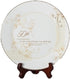 Roman 50th Wedding Anniversary Plate – 2-Piece Set with Decorative Plate and Stand for Golden Celebration Gift
