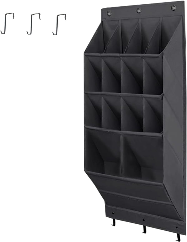 Over the Door Shoe Organizer, 14 Pockets Hanging Shoe Storage Rack with