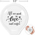 Littlefa Funny Coffee Quote Black Sign - All We Need is Love And Coffee Ceramic Coffee Spoon Holder - Coffee Station