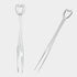 YEAJOIN 300PCS Disposable Plastic Fruit Forks, Mini Cake Forks, Tasting Appetizer Cocktail Picks for Small Desserts
