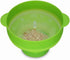 Silicone Popcorn Bowl, Microwave Silicone Hot Air Popcorn Popper Bowl with Handle Lid for Home