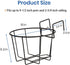 3Pack 10inch TreeLen Railing Planter Outdoor Balcony Hanging Baskets for Plants Fence Planters Metal Potted Stand