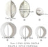 6Pcs Rose Leaves Cutter & Veiner Set, Fondant Silicone Mold for Chocolate Sugarcraft