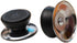 2 Sets Universal Pot Lid Cover Knob Handle, Replacement Pot Grip Knob Cap 2.7" Stainless Steel Base - Black+Silver