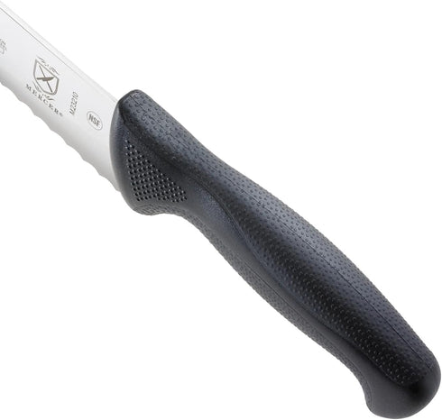 M23210 10-Inch Mercer Culinary Millennia Black Handle, Wide Wavy Edge, Bread Knife