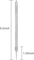 Luter Metallic Long Birthday Candles with Silver Stand - Cake Candles for Wedding Birthday Party Decoration (24 Pieces)