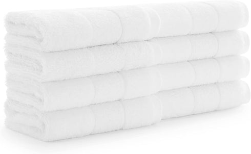 Aston & Arden Aegean Terry Solid Washcloth, Pack of 8, 100% Turkish