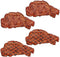 Vkinman 4Pcs Artificial Lifelike Steak Fake Cooked Roast Beef Simulated Food Steak Meat