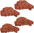 Vkinman 4Pcs Artificial Lifelike Steak Fake Cooked Roast Beef Simulated Food Steak Meat
