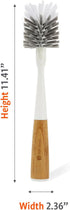Full Circle Clean Reach - Bamboo Long Handle Bottle & Mug Brush with Replaceable Head, for Deep Cleaning Water Bottles