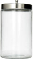 MABIS Decorative Storage Apothecary Clear Glass Jar for Kitchen, Bathroom or Laundry