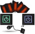 Portable Cloth Heaters, USB Electric Heated Pad with 5pcs Heating, Adjustable Temperature Warmer for Outdoor Winter