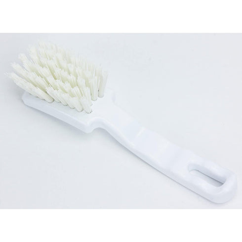 SPARTA 41395EC02 Plastic Scrub Brush, Detail Kitchen Brush with Hanging Hole, 7 Inches, White (Pack of 6)