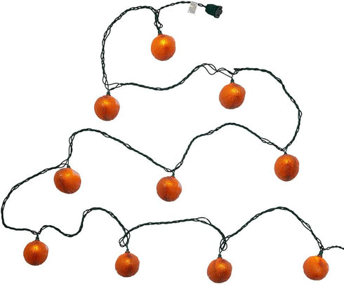 Kurt S. Adler UL1368 Football Set, 10 Lights, Brown