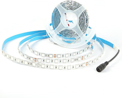 Velainic 24V 6000-6500K,16.4ft/5M IP65 SMD5050 300LEDs Dimmable LED Strip Light White Waterproof Outdoor Cuttable
