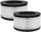 BS-01 True HEPA Replacement Filter for Slevoo BS-01 Air Purifier, 3-in-1 Air Filter Replacement (2 PACK)