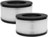 BS-01 True HEPA Replacement Filter for Slevoo BS-01 Air Purifier, 3-in-1 Air Filter Replacement (2 PACK)