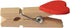LWR CRAFTS Red Heart Wooden Mini Clothespins, 20 Pieces and Jute Cord, 8ft