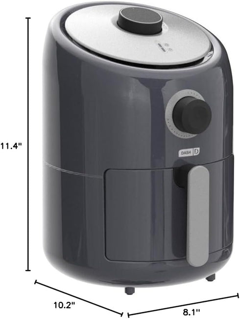 DASH Compact Air Fryer Oven Cooker, 2 Quart with Temperature Control, Non-stick Fry Basket