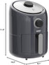 DASH Compact Air Fryer Oven Cooker, 2 Quart with Temperature Control, Non-stick Fry Basket