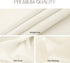 Romanstile Round Waterproof Tablecloth - Stain Resistant Washable Table Cloths for Indoor and Outdoor, Ivory