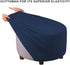 VIENLOVE Round Ottoman Slipcover Polyester Blend Footstool Protector Covers Stretch with Elastic Bottom Feature