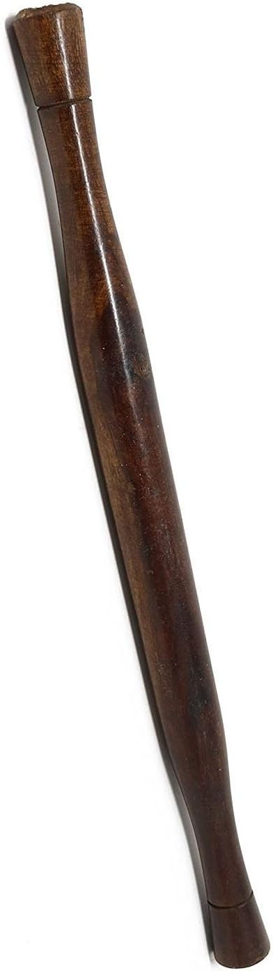 Wooden Belan Rolling Pin, Handmade in India, 14 Inch Long for Roti, Chapati, Paratha