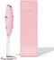 Smooth Operator Pink Handheld Electric Whisk, Milk Frother, Foam Maker for Protein, Coffee & More with Stainless Steel