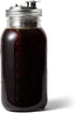 Jarware Cold Brew Coffee Maker and Tea Infuser Lid for Wide Mouth Mason Jars, Black