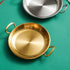 Paella Cooker, Stainless Steel Paella Pan with Handles, Nonstick Flying Pans for Camping, Oven, Induction Safe