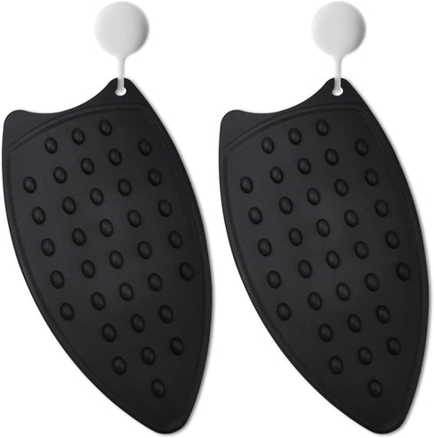yuntop 2 Pcs Silicone Iron Rest Pads, Multipurpose Hot Resistant Mat for Ironing Board, Flat Irons, Curling Irons