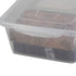 Pekky 15 Quart Clear Plastic Storage Box, Organizer Bin (2 Packs)