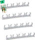 4 Pack 20-Clips Spice Gripper Clip - Wall Mounted Kitchen Spice Jar Rack Organizer with Adhesive Tape