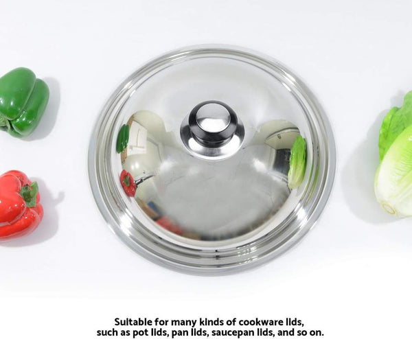 Raguso Lid Knob Heat-Resistant Pot Pan Lids Knob, 5 Pcs Universal Kitchen Cookware Lids Lifting Handle Replacement Parts