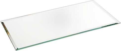 Plymor 4" x 8" Rectangle Beveled Glass Mirror, 3mm Thick