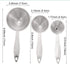Stainless Steel Funnels, 3 in 1 Kitchen Funnels with Handy Handle for Transferring Liquid, Dry Ingredients & Powder