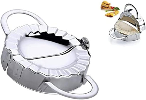 New Stainless Steel Ravioli Mould, Dumpling Maker, Pierogie Pie Crimper, 4 Inch Kitchen Gadget