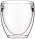 Bodum 8oz Pavina Outdoor Double-Wall Plastic Tumbler, BPA-Free, Set of 6, Clear