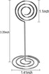 Table Number Card Holders, 25 Pack Picture Holders for Tables, Wire Shape Clips for Wedding Party, Silver