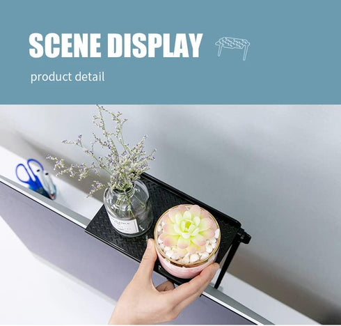BSASHF 2 11.8 4.7 inch park TV Top Shelf apple tv mount Monitor Shelf Screen Storage Shelf floating tv stand Router