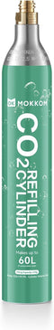 MOKKOM CO2 Cylinder for Soda Maker, CO2 Exchange Canister, Threaded Style, Compatible