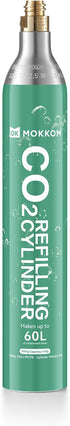 MOKKOM CO2 Cylinder for Soda Maker, CO2 Exchange Canister, Threaded Style, Compatible