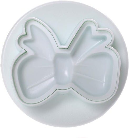 RAYNAG 3 Set Bowknot Plastic Fondant Plunger Cutters, Cookie Pie Crust Cutout Molds, Cake Decorating Cutter Plungers (9