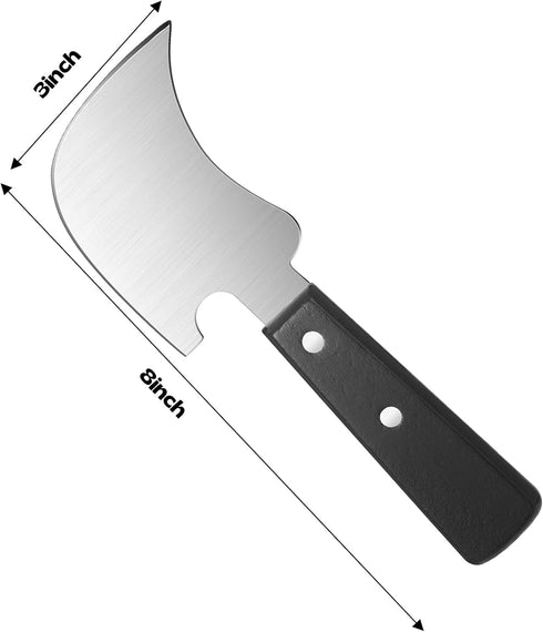 Hanaive 2 Pcs One Handed Gadgets Rocker Knife for Disabled, Disabled Products for Adults, Curved Steak Knife, Easy Hold Utensil for Chopping Limited Strength Hand Arthritis, Elderly or Pet Owner by Hanaive