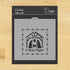 O Holy Night Nativity Scene Cookie and Craft Stencil