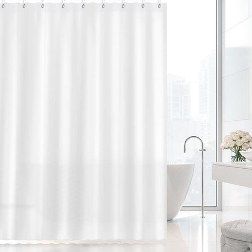 Shower Curtain Liner, 72 X 72 INCH PEVA, Waterproof & Washable Shower Curtain Liner for Bathroom, White