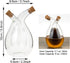 2 1 Olive Oil and Vinegar Dispenser Bottles Cruet, Kitchen in Glass Oil and Vinegar Dispenser, Dual Glass Oil