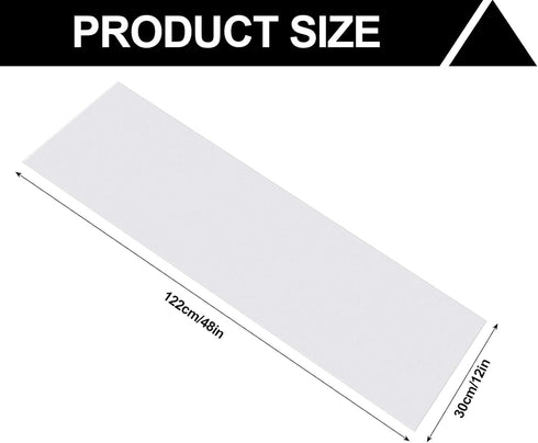 4 12 48 Inch Barydat Pcs Frosted Plastic Wire Shelf Liner Clear Frosted Hard Refrigerator Shelf Mats Non Adhesive