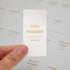 Talented Kitchen 140 Pack of Minimalist Spice Jar Labels, Preprinted Water Resistant Stickers (Gold Text)